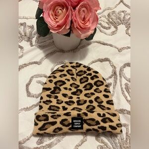 Hershel Supply Abbott Beanie Hat Touque Leopard Print Winter NEW Animal Print